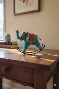 Best Selling Iron Rocking <b>Elephant</b> Metal Handicraft Handcrafted Metal Rocking <b>Elephant</b> Showpiece – Elegant Tabletop & Shelf Deco - Product Image 4