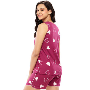 Conjunto de Dos Piezas de Verano para Mujer, Tallas Grandes, Satén Sólido, Poliéster/Algodón, Transpirable, Ropa Casual, Camiseta Estampada OEM, Pantalones Cortos - Product Image 6