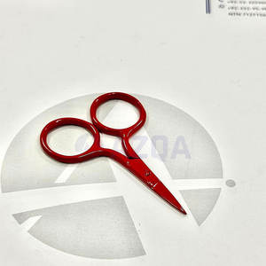 Tijeras de Bordado Mini de Acero Inoxidable con Recubrimiento de Color Rojo Carmesí Intenso, Tijeras de Costura con Punta Fina y Afilada, Herramienta para Manualidades - Product Image 2