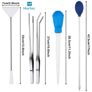 Juego de Herramientas Profesionales para Recortar Plantas Acuáticas, Tijeras de Acero Inoxidable para Acuarios, Pinzas, Espátula, Kit para Peceras - Product Image 2