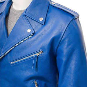 Chaqueta de Invierno Personalizada de Alta Calidad para Hombre, Cuero Vacuno Genuino, Resistente al Viento y al Agua, Estilo Urbano - Product Image 4