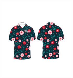 Polo de Manga Corta con Estampado Floral Tropical Personalizado para Hombre, Camisa Polo Casual de Golf - Product Image 2