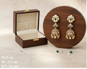 Pendientes de Novia Inspirados en la Herencia con Detalles Intrincados para Bodas Festivas y Uso Tradicional - Product Image 1