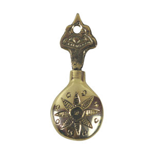 Estuche de Maquillaje para Mujer, Diseño Natural, Recipiente para Polvo de Ojos, Diseño de Metal de Latón - Product Image 2