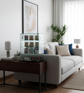 Vitrina Moderna de Vidrio Templado con Estantes Antipolvo para Figuras Coleccionables, Hogares, Hoteles y Restaurantes - Product Image 2