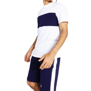 Conjunto de Shorts Casuales de Verano para Hombre, Conjunto de Ropa de Algodón con Estampado y Patrón Liso Teñido, Shorts de Playa de Secado Rápido y Transpirables 2027 - Product Image 2