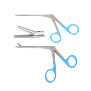 Pinces crocodiles manuelles en métal, en acier inoxydable, instruments de microchirurgie, certifiées CE Classe I, réutilisables pour la chirurgie - Product Image 1