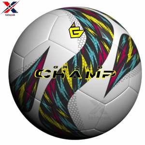 Balón de Fútbol Ecológico de Alta Calidad, Impermeable, Tamaño Estándar, 32 Paneles, Cosido a Mano, Cuero PU, Logotipo Personalizado, Directo de Fábrica - Product Image 1