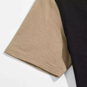 เสื้อยืดแขนสั้นผู้ชายผ้าคุณภาพดีเยี่ยมสั่งทำพิเศษ ระบายอากาศได้ดี ชุดเซ็ต 2 ชิ้น สไตล์ลำลองแฟชั่นฤดูร้อน สีพื้น - Product Image 4