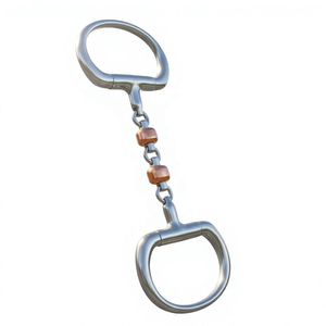 En gros, mors de cheval de haute qualité en acier inoxydable, type snaffle à anneaux lâches, avec rouleaux en cuivre cerise, options personnalisables, gravure laser - Product Image 3