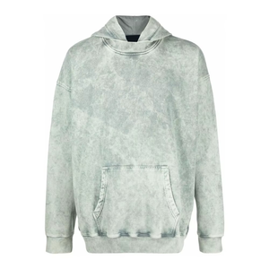 Men's Oversized Hooded <b>Sweatshirt</b> 100% Cotton French Terry <b>Tie</b> <b>Dye</b> Solid Color Pocket Front Washed Casual Autumn Wear - Product Image 5
