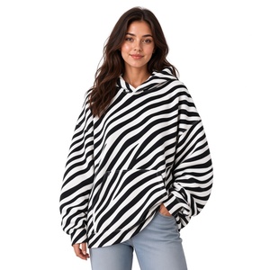 Sudadera con Capucha de Moda con Estampado de Leopardo Rosa, de Primera Calidad, Transpirable, Holgada, de Manga Larga, Informal, para Mujer - Product Image 3