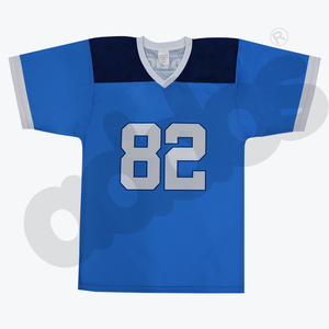Custom High Quality for Style American Football Jersey Short Sleeve Printed V Neck <b>Polyester</b>/Cotton Sports Uniform - Product Image 2