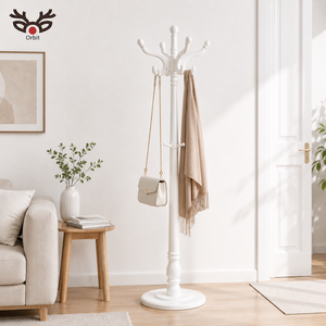 Perchero de Madera Moderno, Soporte Independiente para Sombreros y Ropa, para Dormitorio, Sala de Estar, Hotel - Product Image 4