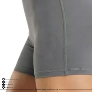 Shorts de yoga de cintura alta con textura acanalada, transpirables, ecológicos, tallas grandes, shorts de verano para gimnasio y fitness, shorts deportivos para mujer. - Product Image 4