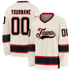 Maillot de hockey sur glace 100% polyester, écologique, imperméable, couleurs et designs personnalisables, vêtements de sport pour hommes adultes, prix de gros - Product Image 3