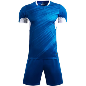Ensemble d'entraînement de football pour hommes avec logo personnalisé, maillot et short de football professionnels, kit 100 % polyester respirant, uniforme d'équipe pour - Product Image 2