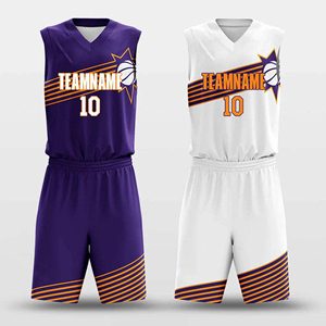 Nouveau design de maillot de basket-ball pour hommes, rétro, sublimation, ensemble de maillots de basket-ball réversibles pour jeunes, personnalisable pour enfants - Product Image 4