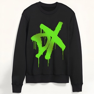 Sweat-shirt Neon Drip Urban Street Vibe, imprimé graphique audacieux, déclaration d'énergie, essentiel de la mode, coton premium, coupe confortable. - Product Image 1