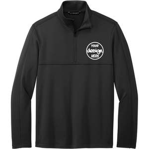 2025 Custom Men's F804 Pullover XS Quarter Zip Soft Fleece Enzima Lavado Antiarrugas Costura Bordado Su Propio Diseño - Product Image 1