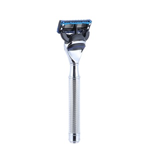 Foshan Customized Sustainable Reusable Wooden Handle 3 <b>Blade</b> Best Shaving Safety <b>razor</b> - Product Image 4