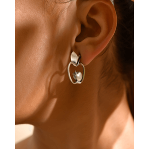 Pendientes de Plata Meera Jaipur Sev, Modelo MTER540, de la India - Product Image 2