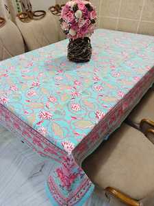 Classic Luxury Floral Printed Handmade Cotton <b>Tablecloth</b> <b>Square</b> Washable Eco-Friendly Home Decor Beautiful Design - Product Image 2