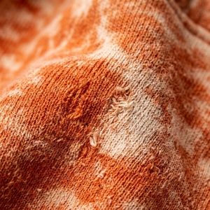 Conjunto Deportivo de Dos Piezas para Hombre, Color Naranja Vintage, con Capucha, 100% Poliéster, Lavado Ácido, Sudadera y Pantalones Deportivos con Cierre de Cremallera Lateral - Product Image 5