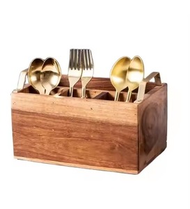 Top Arrival Modern Design Wooden <b>Caddy</b> <b>Kitchen</b> Use Keeps Utensils Organized Cooking Smooth Finish Wooden Spoon Holder - Product Image 5