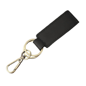 Cadeau promotionnel, porte-clés en cuir noir en forme de cœur, logo personnalisé gravé au laser, porte-clés de voiture, best-seller - Product Image 6
