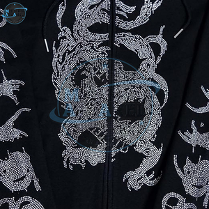 Sudaderas con Pedrería de Diseño Exclusivo, Transpirables y Cómodas, Sudaderas Básicas de Algodón con Pedrería para Hombre - Product Image 6