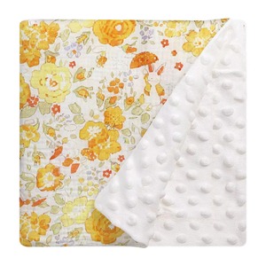 Couverture bébé réversible en mousseline 100% coton biologique tissé uni pour nouveau-né - Product Image 4