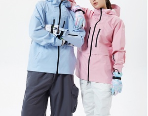 Veste de ski à capuche coupe-vent et imperméable personnalisable et ensemble pantalon de neige sans doublure pour snowboard grande taille - Vêtements de montagne - Product Image 1