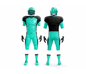 Maillots de football américain personnalisés, tissu respirant, ensemble uniforme d'équipe |   Tenue de football d'équipe |   Vêtements de sport en polyester respirant - Product Image 6