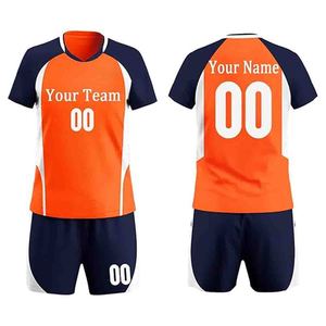 High Customizable Men's Volleyball Jersey Shorts <b>Set</b> 100% Polyester Digital Print Breathable Fabric Elastic Waist Personalized - Product Image 4