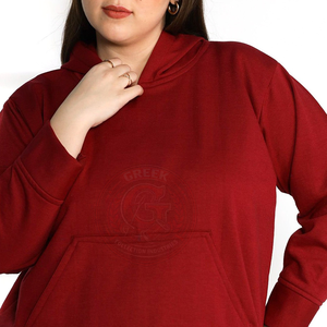 Sudadera con Capucha Extra Grande para Mujer, Estilo Casual, Mezcla de Algodón, para Colecciones de Guardarropa Modernas - Product Image 5