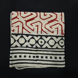 Foulard carré ethnique en coton fait main Naaz Textile, imprimé à la main, motif floral, ensemble cravate et bandeau pour le cou, doux pour la peau, idéal pour l'été - Product Image 3