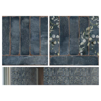 Carreaux muraux en céramique brillante 12x24 pouces, couleur unie minimaliste, ensemble de carreaux de salle de bain émaillés pour intérieur