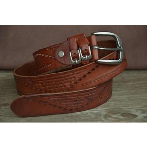 Handicrafts Leather <b>Belts</b> With Metal Buckle Water Resistance Durable Heavy Duty <b>Belts</b> For Men's Accessories Wholesaler Price - Product Image 1