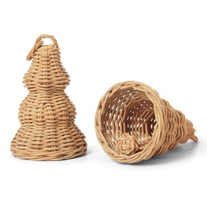 Decoraciones navideñas comerciales al mejor precio, adornos colgantes de ratán para árboles en venta - Product Image 2