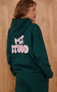 Sudadera con capucha para mujer, de felpa gruesa, 100% algodón, de alta calidad, con cremallera completa, estilo casual para invierno/otoño, con bordado frontal personalizado. - Product Image 5