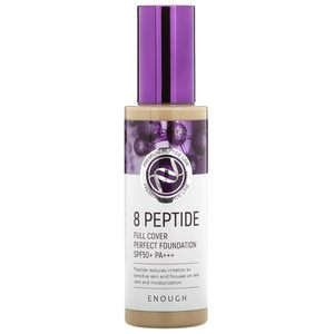 ENOUGH 8 Peptide Full Cover Perfect Waterproof Moisturizer Foundation SPF50+ PA+++ pour peaux sensibles - Product Image 4