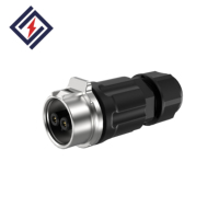 Connecteur semi-métallique circulaire LP16 à 2-3 broches IP67 résistant à la température, à broches estampées, pour applications industrielles – Vente chaude