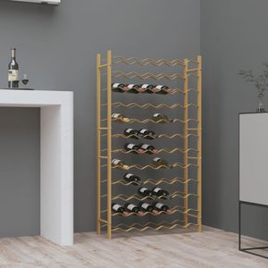 Estante para Botellas de Vino de Metal Dorado para 72 Botellas - Product Image 1