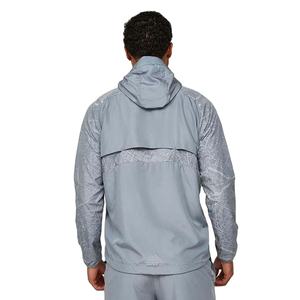 Chaqueta Cortavientos Deportiva Ligera de Alta Calidad, Estilo Patchwork de Poliéster, con Logotipo Reflectante, Chaquetas para Hombre - Product Image 3