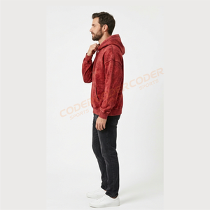 Oferta Especial: Sudadera con Capucha Personalizada de Algodón Terry, Oversize, Holgada y de Corte Cuadrado, con Lavado Ácido y Estampado Puff de Alto Gramaje - Product Image 2