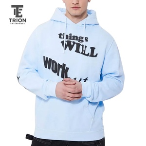 Fabricant en gros de sweats à capuche pour hommes avec impression en relief, en grande quantité, personnalisez votre propre design, impression en relief, sweats à capuche pour hommes à épaules tombantes - Product Image 1