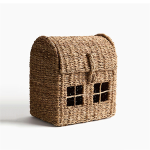 Charmant Organisateur de Rangement en Jacinthe d'Eau Tressée à la Main – Rangement Raffiné, Résistant et Fait Main pour une Décoration Rustique et Élégante - Product Image 4