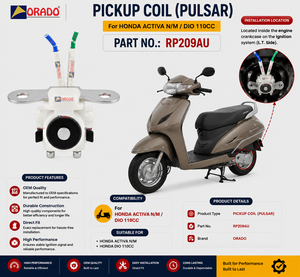 Bobina de encendido Honda Activa, nuevo modelo Dio 110cc, calidad de exportación para repuestos de motocicletas, India, Orado. - Product Image 4
