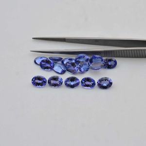 Stock en vrac 4x6mm pierre ovale tanzanite naturelle faite à la main véritable tanzanite pierres précieuses à facettes bijoux de pierre de naissance au prix le plus bas - Product Image 2
